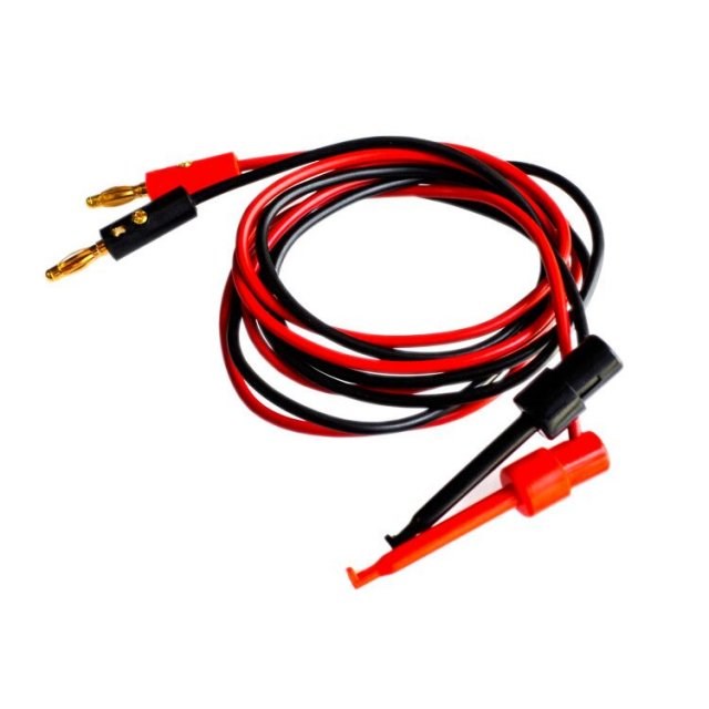 1 Pair Small Test Hook Clip to Banana Plug for Multimeter Te