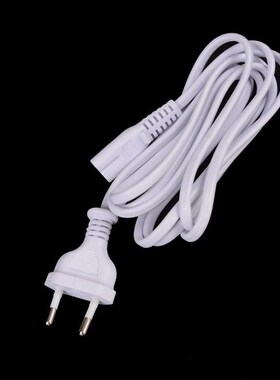 1pc 2-prong power cord White 1.5M EU European 2-Prong Port A