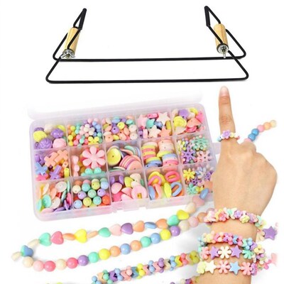 Wood Weaving Beading Loom DIY Hand Piercing Jewelry Bracelet