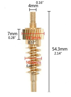 Seat Thigh Support Actuator Repair Durable Metal Gear 521070