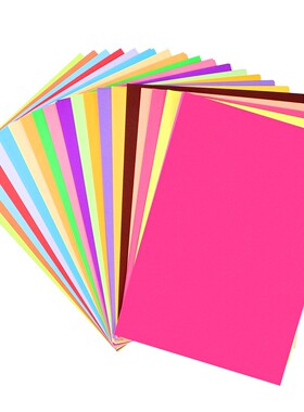 100Pcs Hand Craft Paper Practical A4 Size Colored Paper DIY