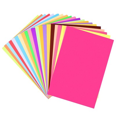 100Pcs Hand Craft Paper Practical A4 Size Colored Paper DIY