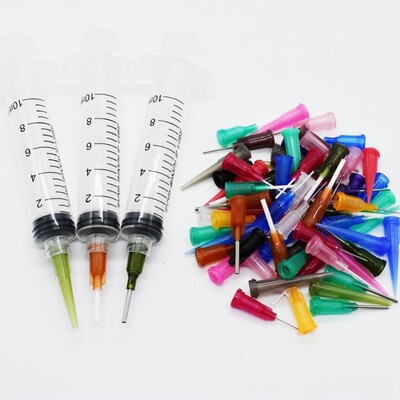 3pcs 10CC Syringe SMT SMD PCB Solder Flux Paste Adhesive Glu