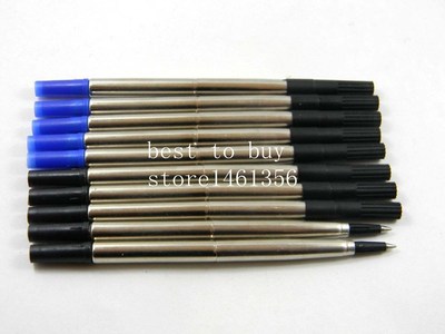 5pcs Blue or  5pcs black Rollerball Pen 0.5mm Refill  Statio