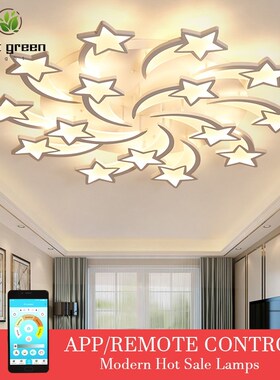 LED Chandelier Modern Stars Ceiling chandeliers Lights  Livi