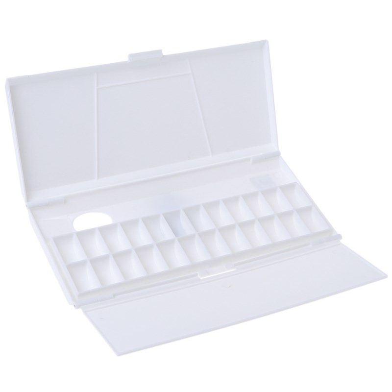 Watercolor Paint Palette 24 Grid Professional Art Plastic Pa