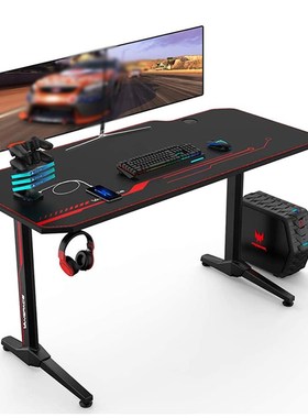 55 Inch Ergonomic Gaming Desk E-sports Computer Table with