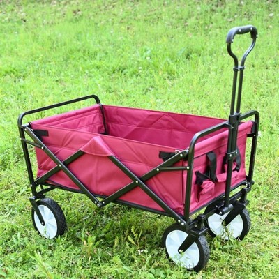 Garden wheel barrow tility Wagon Cart bearing 550lbs garden