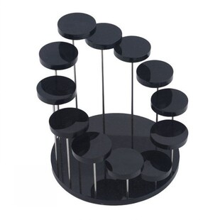 Acrylic Necklace Ring Earrings Rack Holder Stand Rotating Th
