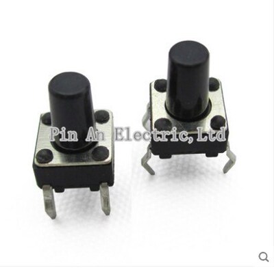 50pcs/lot 6x6x9MM 4PIN G94 Tactile Tact Push Button Micro Sw
