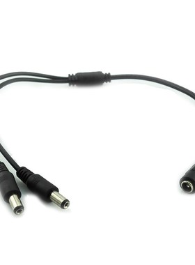 1 Female to 2 Male 5.5mm*2.1mm DC Power jack Adapter Splitte