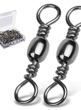 DONQL 50/100pcs Bearing Swivel Fishing Connector 1#-14# Fish