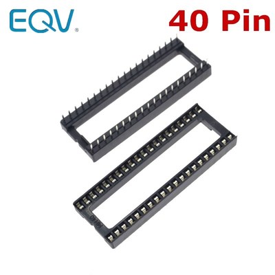 10PCS 40 Pin DIP Square Hole IC Sockets Adapter 40Pin Pitch