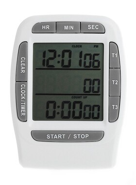 Digital LCD Multi-Channel Timer CountDown Laboratory 3 Chann