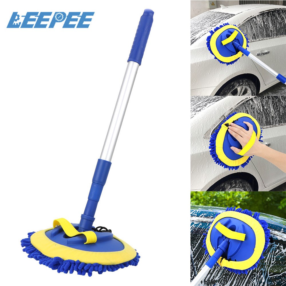 Car Wash Brush Cleaning Tools Mop Telescoping Long Handle Ca