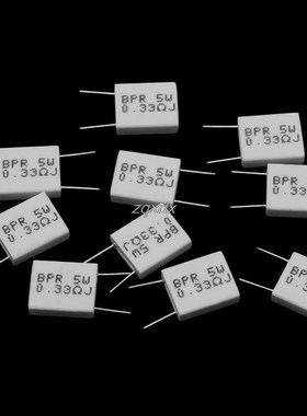 10 pcs 0.33/0.1/0.22R Ohm 5 W 5% Cement Resistor Non-Inducti