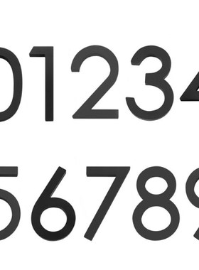 Modern Personalised House Sign Large Numbers & Street Name F