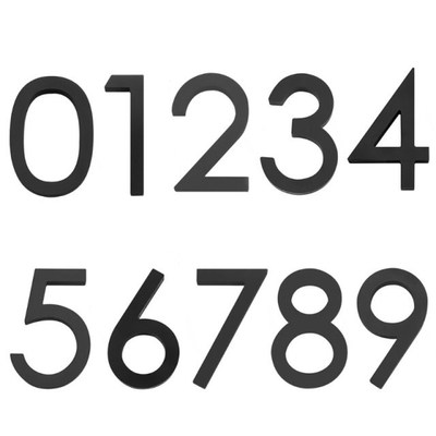 Modern Personalised House Sign Large Numbers & Street Name F