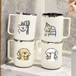 304不锈钢洗漱口杯防霉抗菌家用刷牙杯子牙缸可爱牙刷杯情侣一对