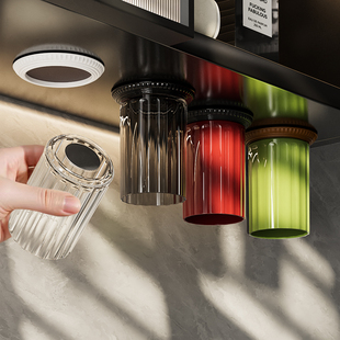 柜下磁吸漱口杯刷牙杯2024新款 牙刷杯牙缸牙具杯高颜值洗漱杯套装