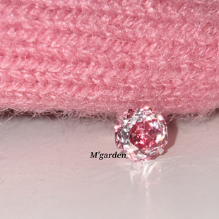 M-garden炽热玫瑰耳窝钉爆闪锆石螺丝耳钉法式超仙小众耳骨钉绝美