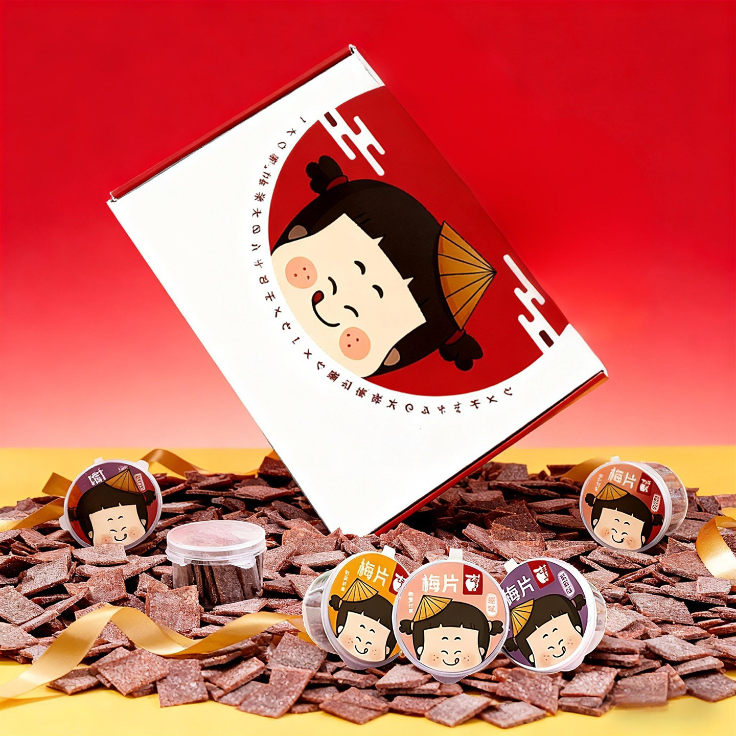 日式梅片村子口话梅片陈皮紫苏味酸梅干诏安青梅解馋零食乌梅礼盒