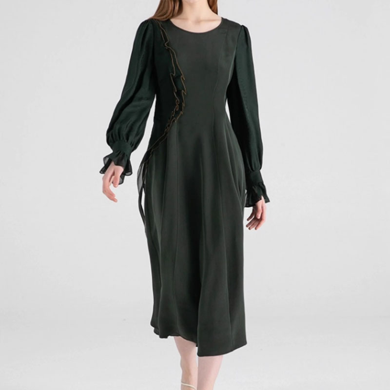 重磅真丝提花连衣裙VOA