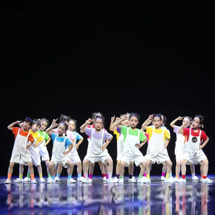 六一儿童演出服我是一颗跳跳糖舞蹈糖果色一生朋友幼儿园表演服装
