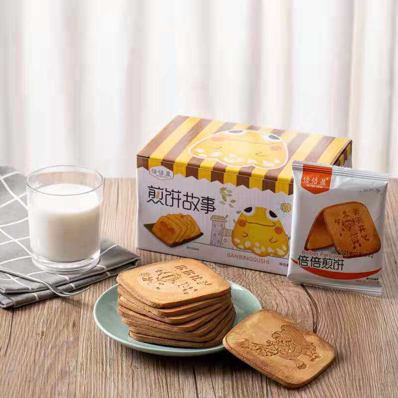 方形煎饼薄脆蜜松煎饼蛋烤营养酥脆饼干多规格办公室休闲零食小吃