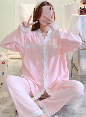 孕妇睡衣薄款家居服套装