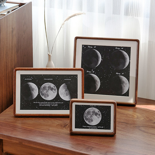 进口实木相框可定制尺寸摆台相框