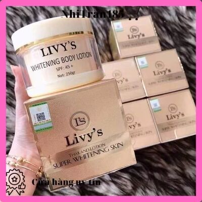 kem duong trang da body livy s whitening body LS身体乳250g.