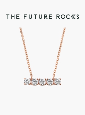 TFR 如一系列项链定制18K金培育钻石锁骨链