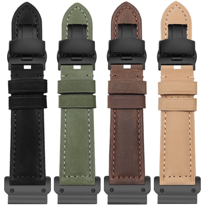 萌小鑫适配佳明手表快拆真皮表带