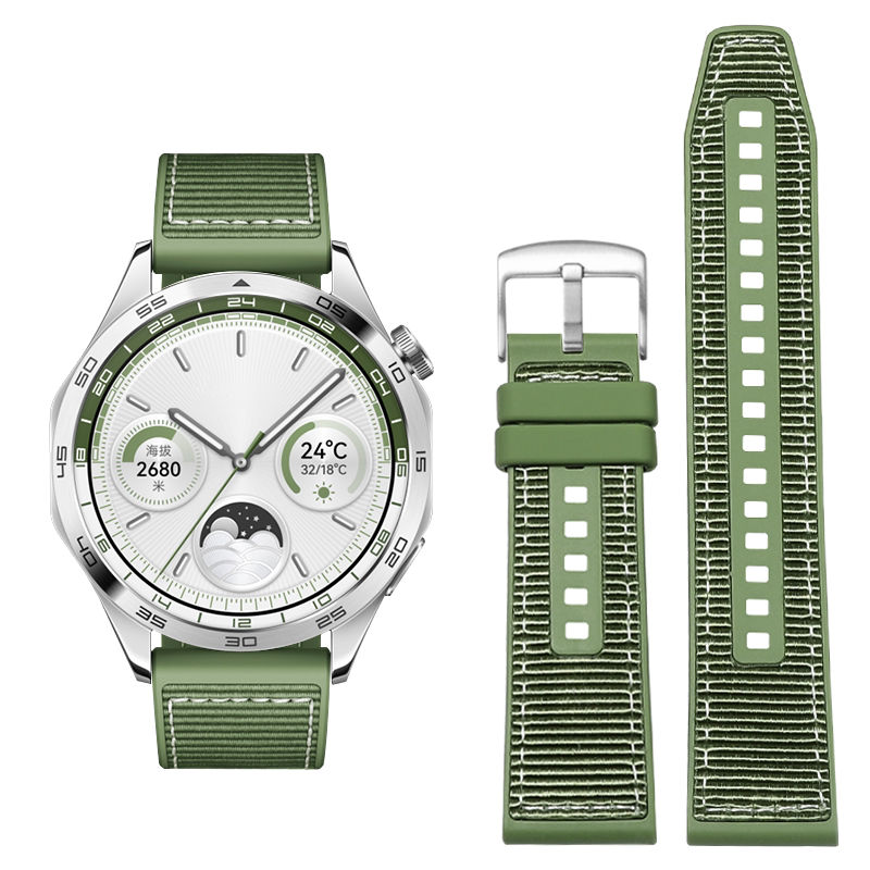 萌小鑫适用watchGT4/3/2表带绿色