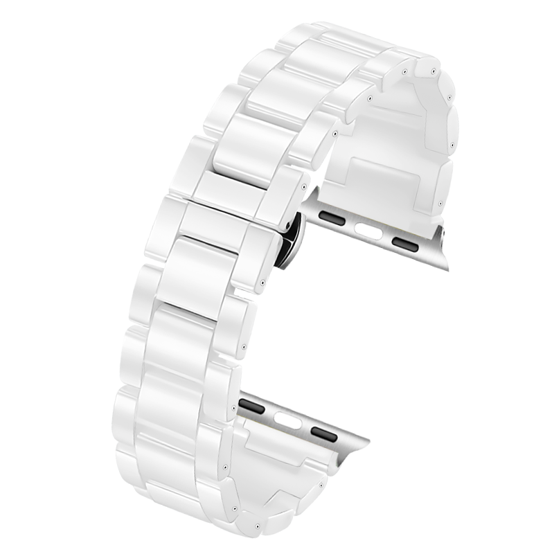 适配苹果applewatch白色陶瓷表带
