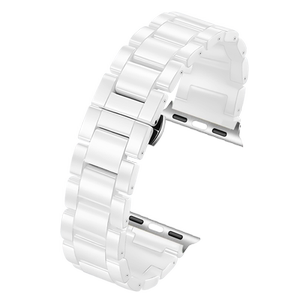适配苹果applewatch白色陶瓷表带