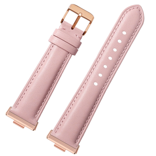 适用huawei/华为WATCH FIT3手环真皮表带女华为手表fit4/4Pro表带女夏天watchfit3专用替换腕带真皮粉色新款