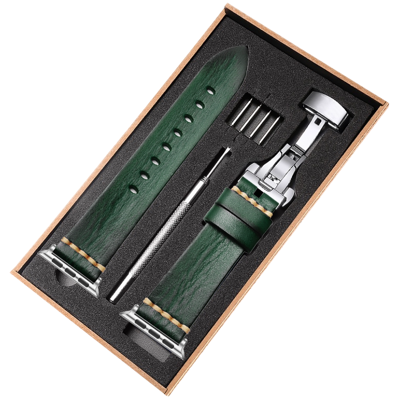 萌小鑫适用appleiwatch真皮表带