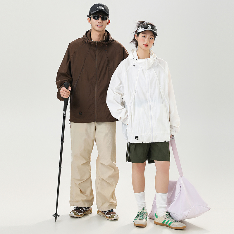 NASA轻量UPF50+亲肤户外收纳连帽皮肤衣防晒服男女夏季新款