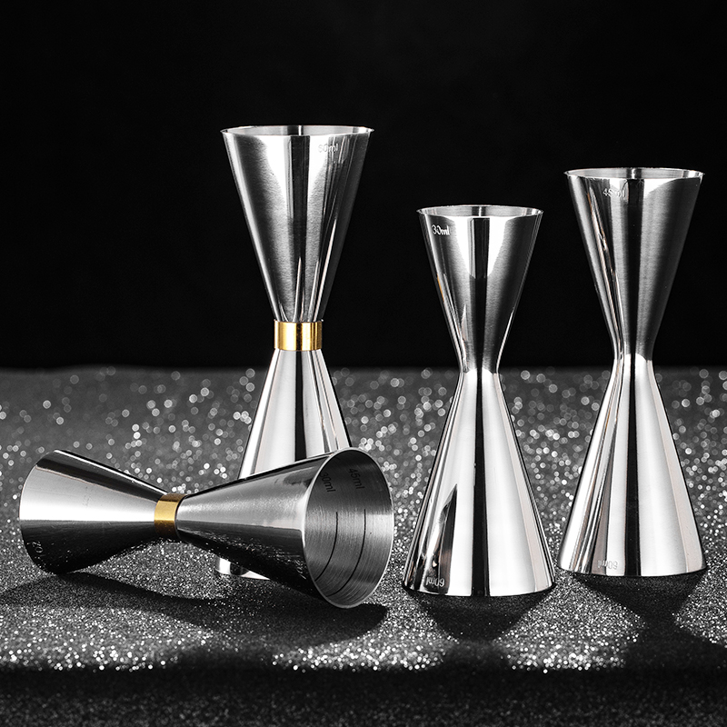 加厚304不銹鋼調酒量杯帶刻度