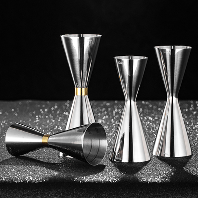 加厚304不锈钢调酒量杯带刻度