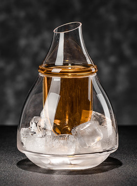 水晶玻璃分酒器温酒器暖酒壶家用
