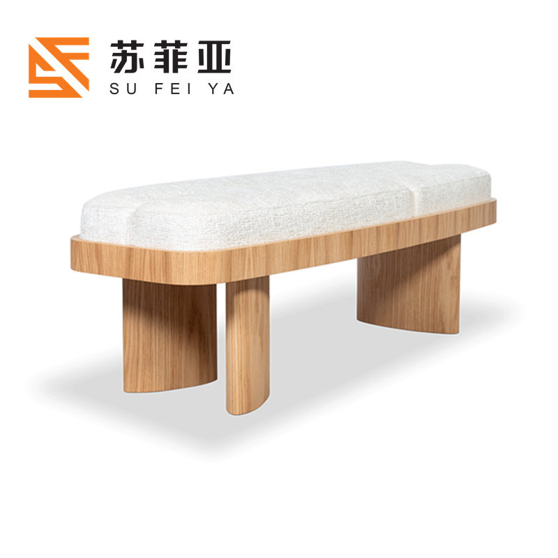 新款创意设计实木软包换鞋长凳家用沙发凳简约现代卧室高端床尾凳