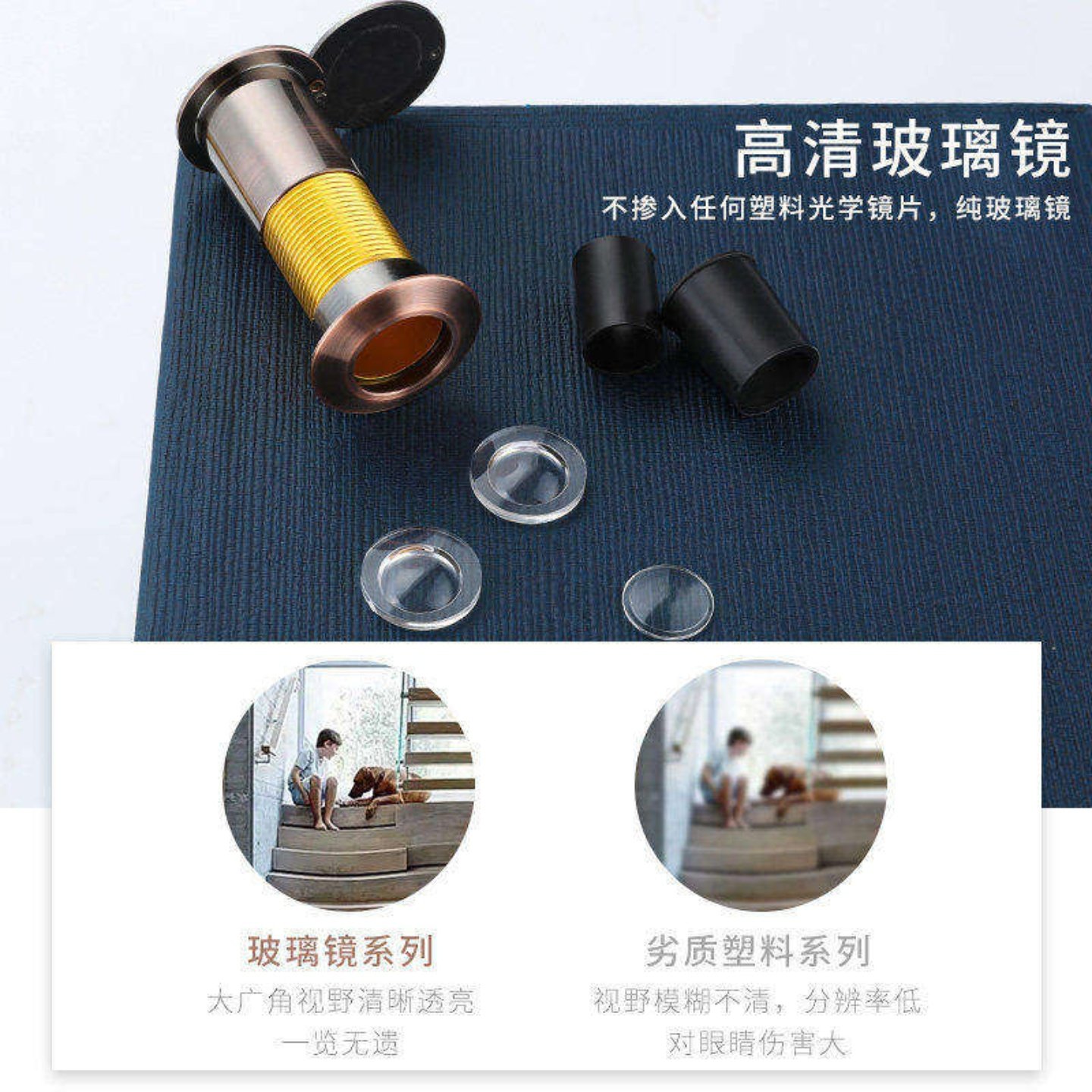 防盗门猫眼高清广角200度防撬防旋安全升级酒店宾馆通用镜片,基础建材,门镜/猫眼,淘宝优惠券,粉丝福利购,淘宝优惠卷