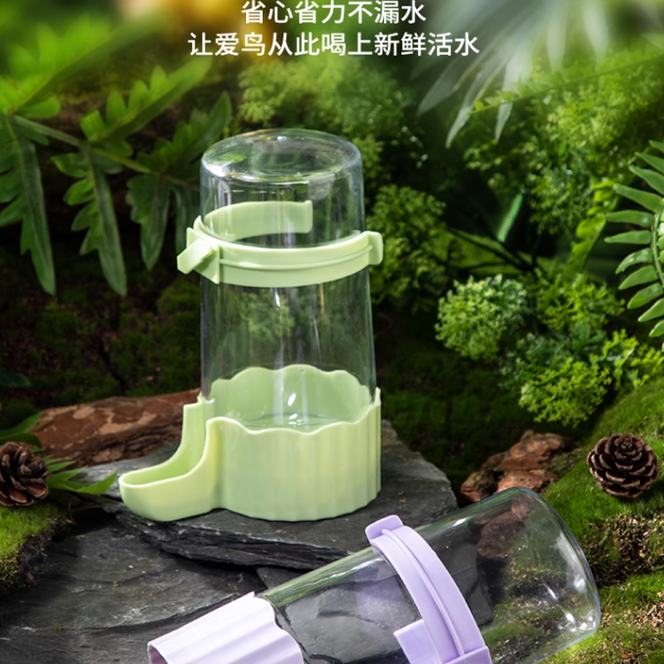 鹦鹉小鸟用鸟笼悬挂食盒自动喂水器饮水器喝水器喂食器实用配件