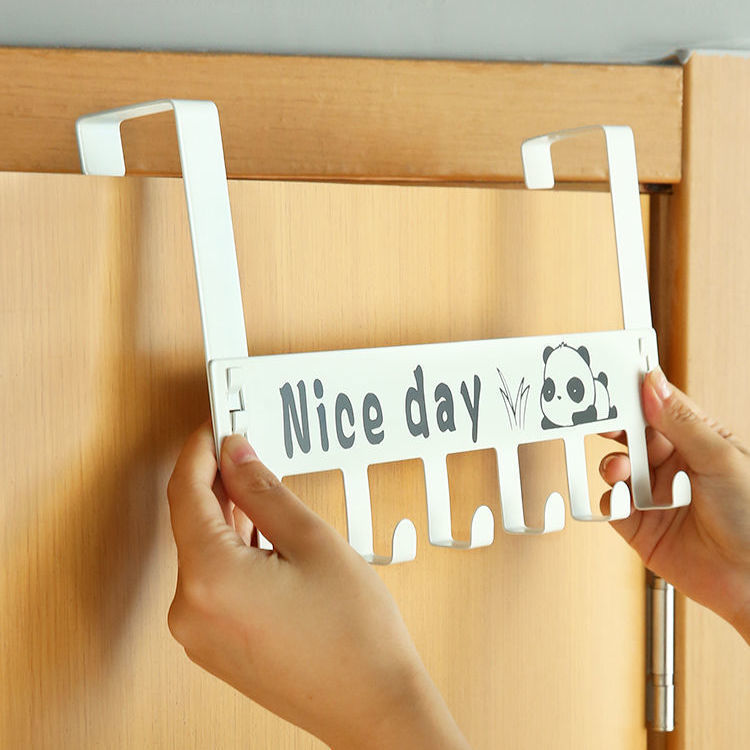 铁艺门后无痕强力免钉挂钩万能挂衣钩新款背式衣架实用设计