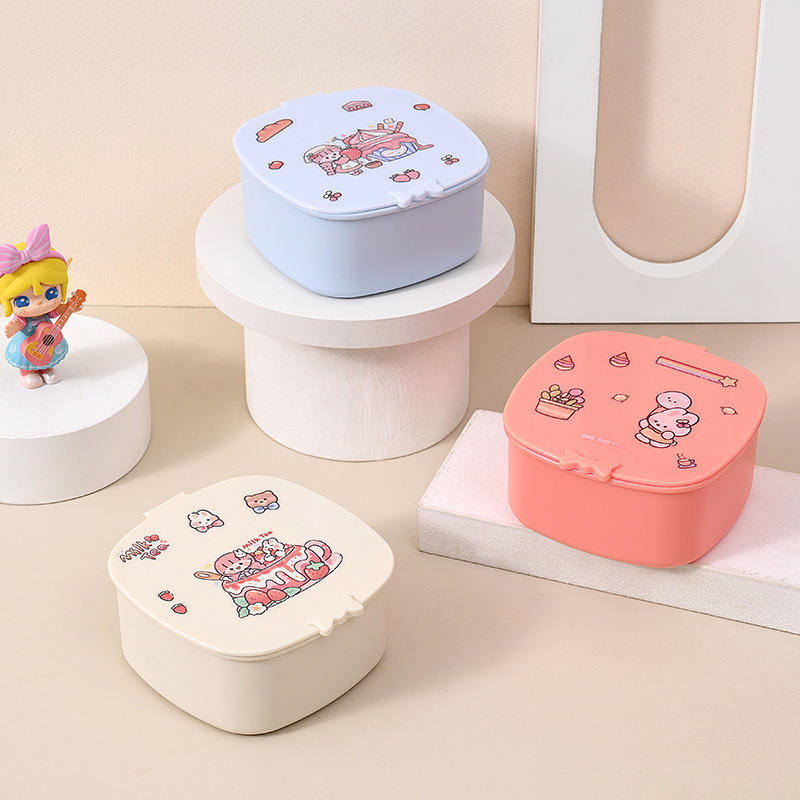 可爱饰品收纳盒首饰头绳发卡宿舍防尘储物桌面化妆品整理盒实用
