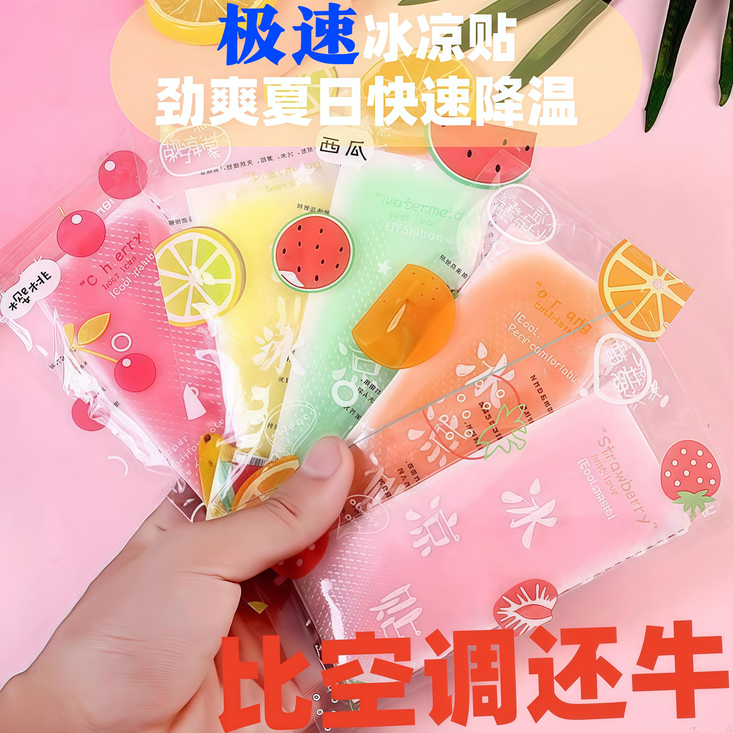 清凉贴夏季解暑降温神器冰凉贴