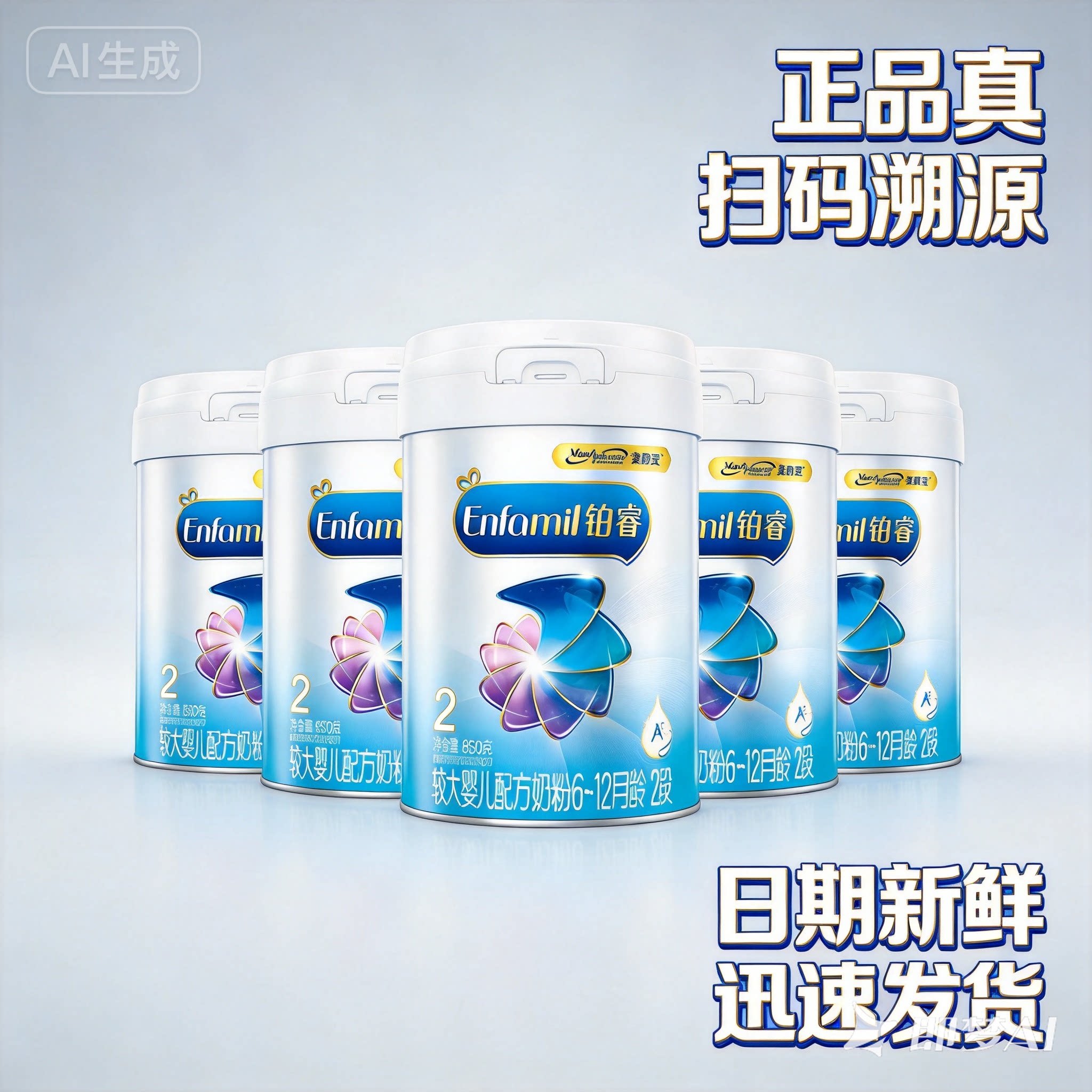 26.1月】美赞臣铂睿2段850g*6罐